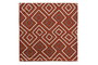 DKD Home Decor Funda Cojín Terracota 50 x 50 cm Algodón y Poliéster con Cremallera