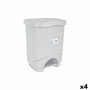 Cubo de Basura con Pedal Tontarelli Idea Gris 24 L (4 Unidades)