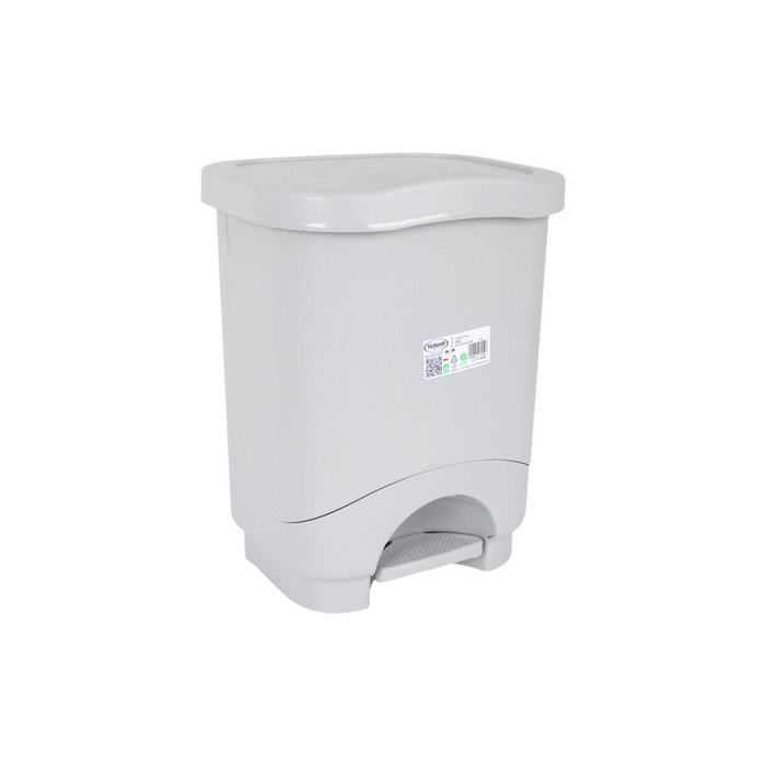 Cubo de Basura con Pedal Tontarelli Idea Gris 24 L (4 Unidades)