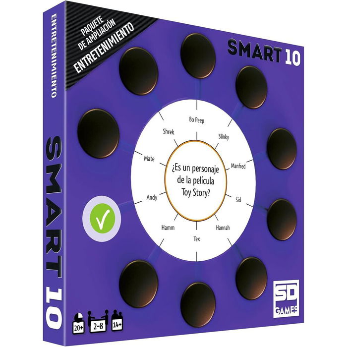 SD GAMES Expansion Entretenimiento Juego Smart 10 Español +14 Años 2-8 Jugadores 20 Minutos Temática Espectáculo SD GAMES Expansion Entretenimiento Juego Smart 10 Español +14 Años 2-8 Jugadores 20 Minutos Temática Espectáculo