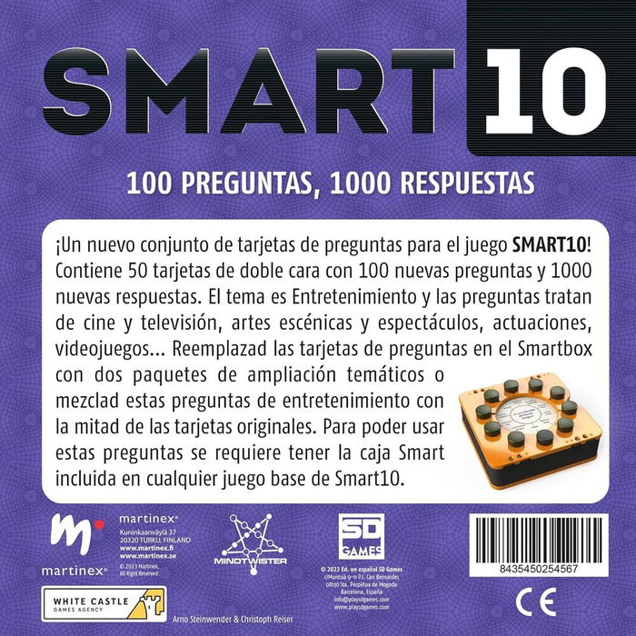 SD GAMES Expansion Entretenimiento Juego Smart 10 Español +14 Años 2-8 Jugadores 20 Minutos Temática Espectáculo SD GAMES Expansion Entretenimiento Juego Smart 10 Español +14 Años 2-8 Jugadores 20 Minutos Temática Espectáculo