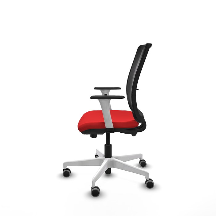 PIQUERAS Y CRESPO Silla de oficina Haches con mecanismo Sincro/Traslack, Rojo/Negro PIQUERAS Y CRESPO Silla de oficina Haches con mecanismo Sincro/Traslack, Rojo/Negro