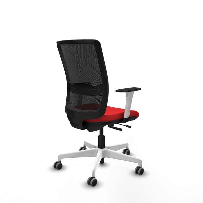 PIQUERAS Y CRESPO Silla de oficina Haches con mecanismo Sincro/Traslack, Rojo/Negro PIQUERAS Y CRESPO Silla de oficina Haches con mecanismo Sincro/Traslack, Rojo/Negro