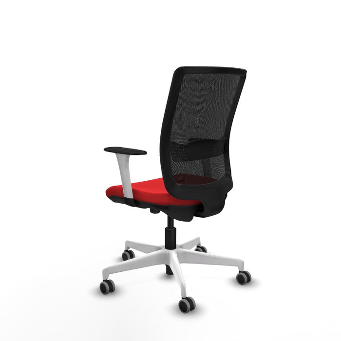 PIQUERAS Y CRESPO Silla de oficina Haches con mecanismo Sincro/Traslack, Rojo/Negro PIQUERAS Y CRESPO Silla de oficina Haches con mecanismo Sincro/Traslack, Rojo/Negro