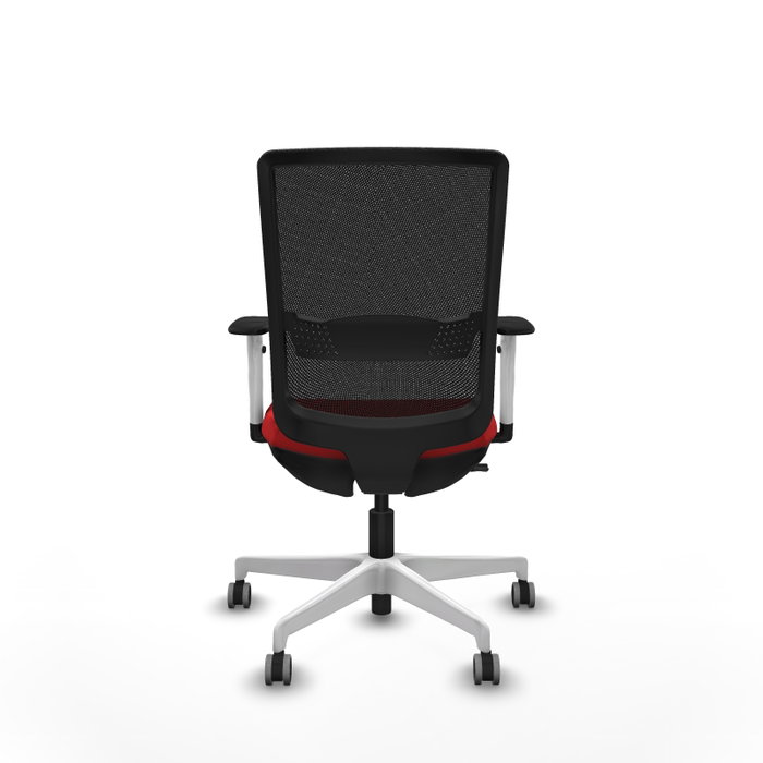 PIQUERAS Y CRESPO Silla de oficina Haches con mecanismo Sincro/Traslack, Rojo/Negro PIQUERAS Y CRESPO Silla de oficina Haches con mecanismo Sincro/Traslack, Rojo/Negro