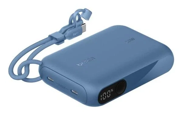 Belkin Powerbank + Display 20W 10.000mAh USB-C Azul BPB027hqBL