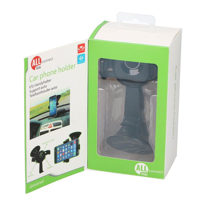 All Ride Soporte para smartphone de Plástico con Ventosa Central