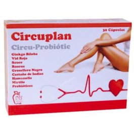 DIS Circuplan 30 Cápsulas para Piernas Cansadas y Circulación Periférica con Ginkgo y Probióticos