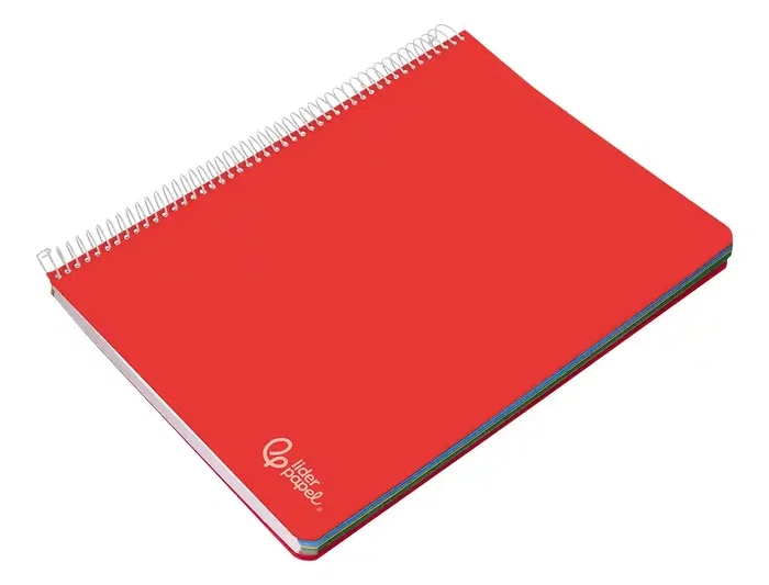 Liderpapel Cuaderno Espiral A4 Micro Witty Tapa Dura 120 Hojas 90gr Cuadro 5mm 5 Bandas 4 Taladros Colores Surtidos