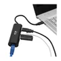 Tripp Lite Hub USB-C U460-003-3A1GB con 3 puertos USB-A 3.1 y Puerto Gigabit Ethernet - Black - Estación de trabajo portátil Plug & Play