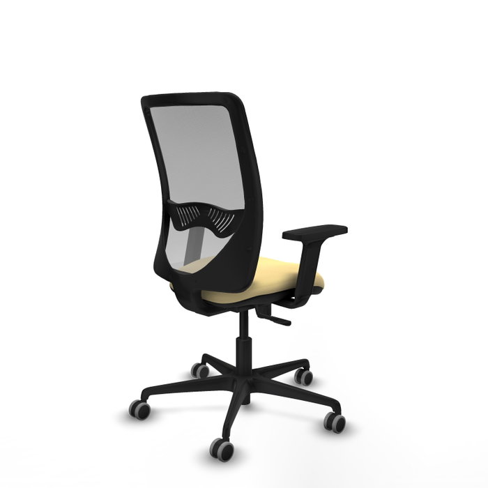 PIQUERAS Y CRESPO Silla de oficina Zulema con Mecanismo Sincro, Crema y Gris PIQUERAS Y CRESPO Silla de oficina Zulema con Mecanismo Sincro, Crema y Gris