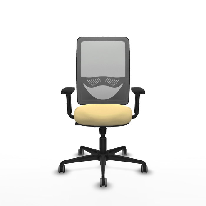 PIQUERAS Y CRESPO Silla de oficina Zulema con Mecanismo Sincro, Crema y Gris PIQUERAS Y CRESPO Silla de oficina Zulema con Mecanismo Sincro, Crema y Gris