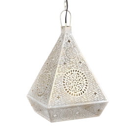 DKD Home Decor Lámpara de Techo Metal Blanco 29x26x40