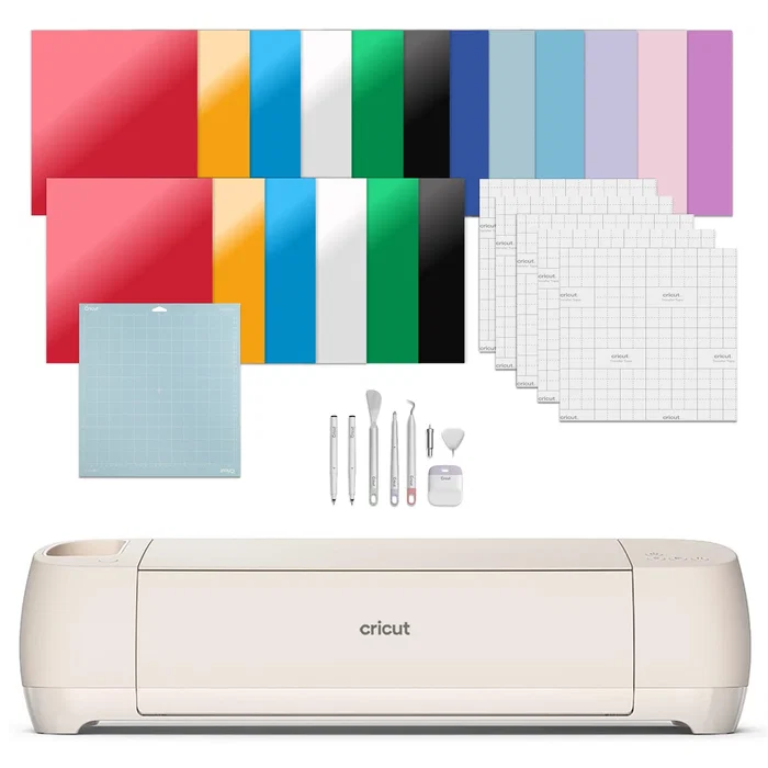Cricut Explore 4 Essentials Bundle - Máquina de Corte Electrónico, Gris