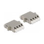 DeLOCK Acoplador de Fibra Óptica LC Quad hembra a LC Quad hembra Monomodo Metal Plata