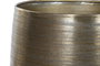DKD Home Decor Set de 2 Maceteros de Aluminio Envejecido 35x35x63 cm