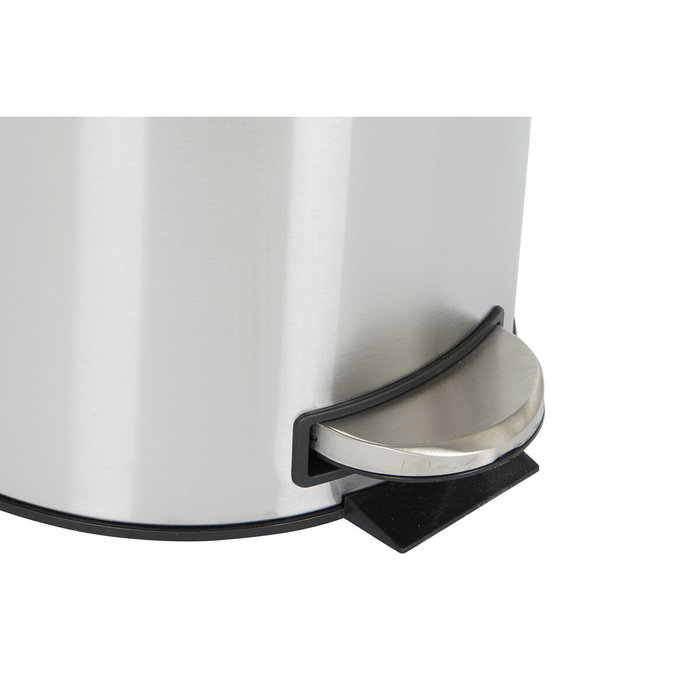 DKD Home Decor Papelera de Acero Inoxidable y PP 12L Mate Plateado DKD Home Decor Papelera de Acero Inoxidable y PP 12L Mate Plateado