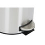 DKD Home Decor Papelera de Acero Inoxidable y PP 12L Mate Plateado