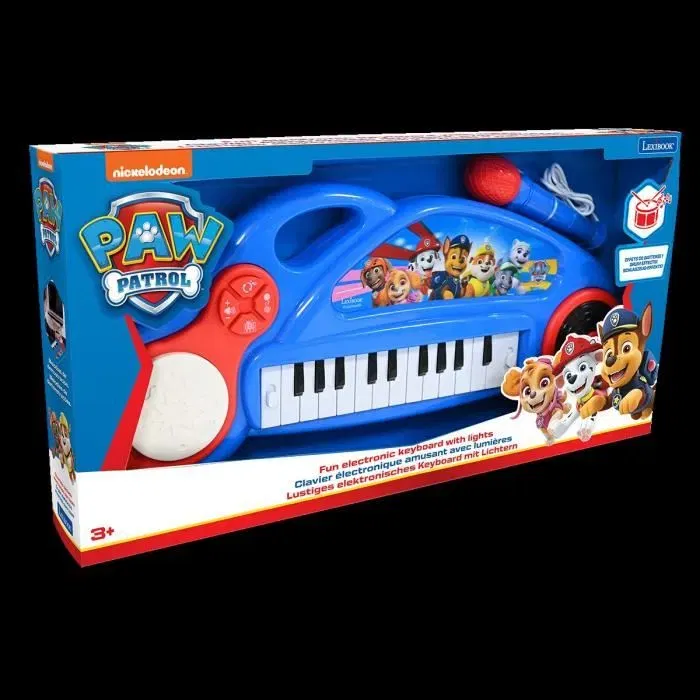 Lexibook LEXK704PA Piano Electrónico Infantil Paw Patrol con Efectos de Luz