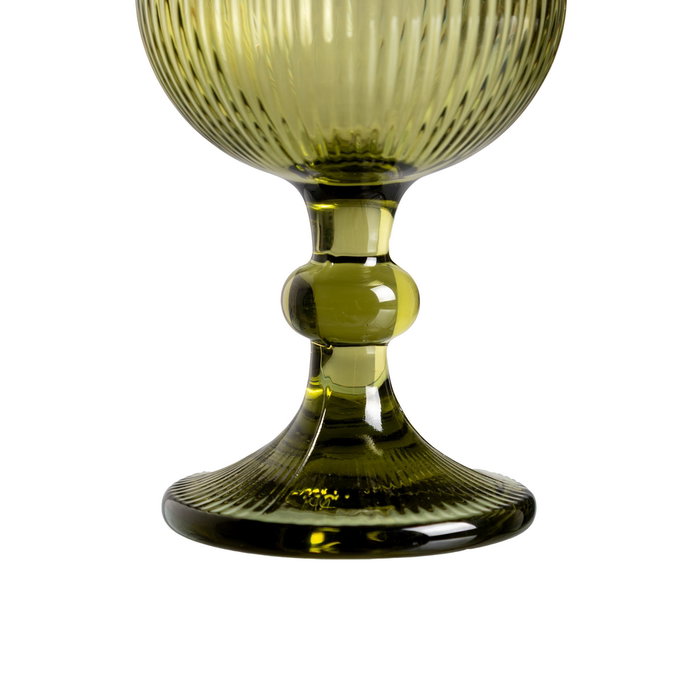 Ixia Copa Verde de Cristal para Decoración 360ml