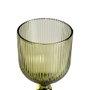 Ixia Copa Verde de Cristal para Decoración 360ml