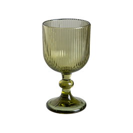 Ixia Copa Verde de Cristal para Decoración 360ml