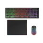 Mars Gaming MCPWX Combo Gaming Inalámbrico 3 en 1 (Teclado, Ratón y Alfombrilla) en Negro/Blanco