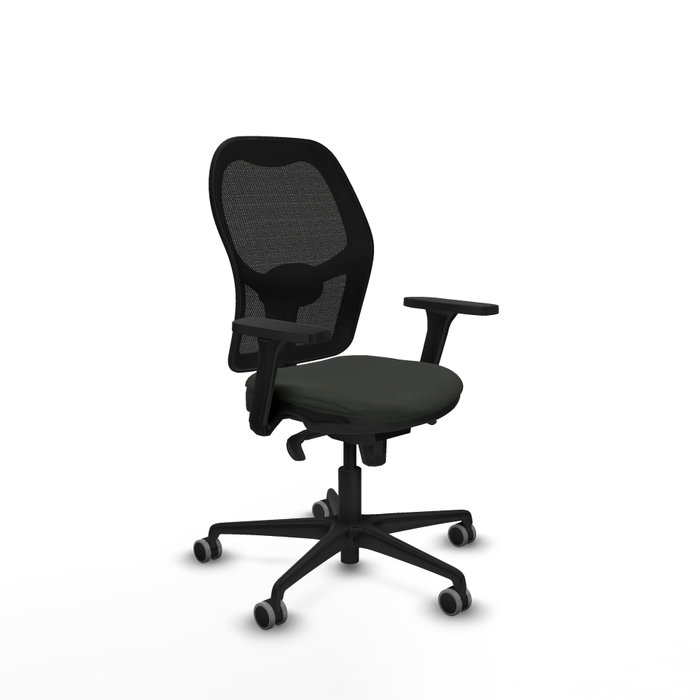 PIQUERAS Y CRESPO Silla de oficina Jorquera Negra con Mecanismo Sincro PIQUERAS Y CRESPO Silla de oficina Jorquera Negra con Mecanismo Sincro