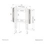 Neomounts WL30-550BL12 Soporte de pared ultraplano para pantallas de 24-65 pulgadas
