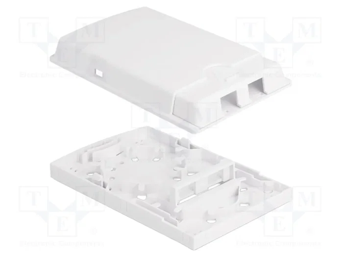DeLOCK Caja de conexión de fibra óptica para montaje en pared, 2 x SC Simplex o LC Duplex, Blanco DeLOCK Caja de conexión de fibra óptica para montaje en pared, 2 x SC Simplex o LC Duplex, Blanco