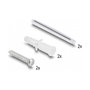 DeLOCK Caja de conexión de fibra óptica para montaje en pared 2 x SC Simplex o LC Duplex, Blanco