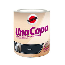 Titan Pintura Plástica Vinil-Acrílica Interior Lavable Una Capa Piedra Negro 750 ml Mate