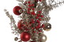 DKD Home Decor Árbol PP Poliéster Rojo 20x20x60 cm