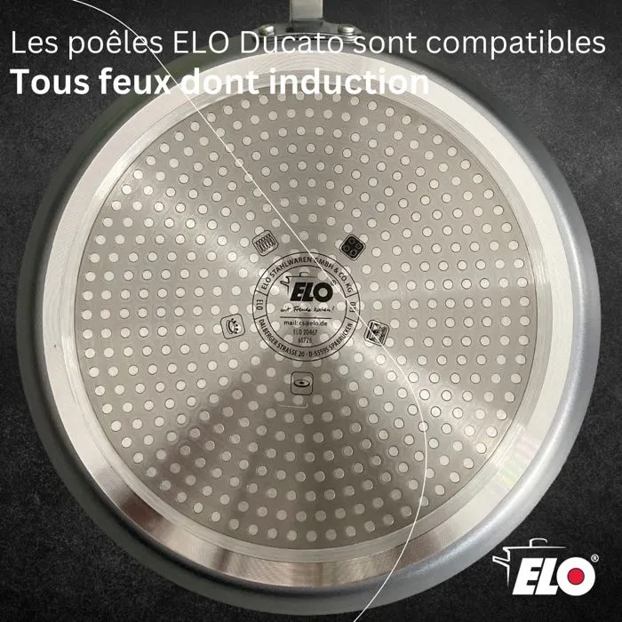 Elo Juego de crepera Ducato con 3 utensilios para Candelaria - Ø 26 cm - AACLW18862