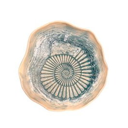 Summa Mar Verde Plato Llano Abstract Caracol 24cm (Set de 6)