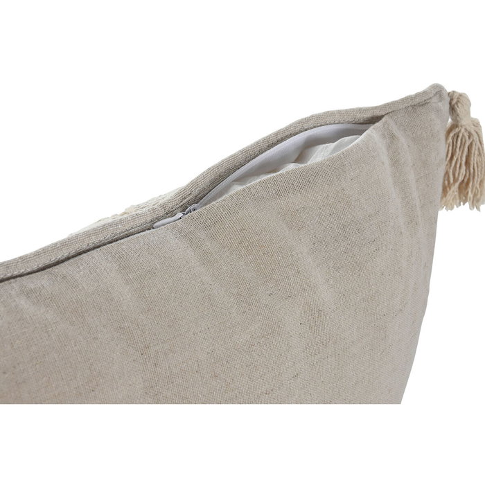 DKD Home Decor Cojín de Poliéster y Lino Natural 45x8x45 cm DKD Home Decor Cojín de Poliéster y Lino Natural 45x8x45 cm