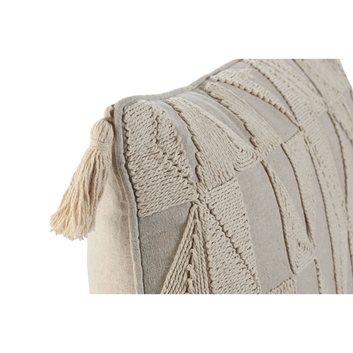 DKD Home Decor Cojín de Poliéster y Lino Natural 45x8x45 cm DKD Home Decor Cojín de Poliéster y Lino Natural 45x8x45 cm