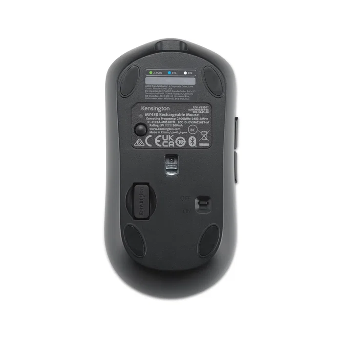 Kensington MY430 EQ Ratón Inalámbrico Recargable Ambidextro