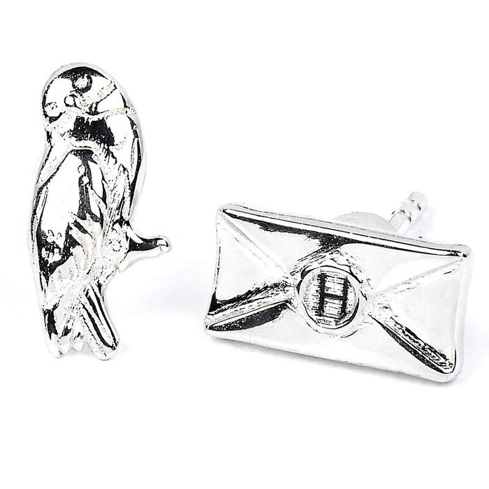 The Carat Shop Pendientes Hedwig and Letter Harry Potter Chapados en Plata The Carat Shop Pendientes Hedwig and Letter Harry Potter Chapados en Plata