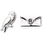 The Carat Shop Pendientes Hedwig and Letter Harry Potter Chapados en Plata