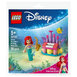 LEGO Disney Princess 30720 Ariel y Flounder: Diversión Musical de Cumpleaños, Set de Construcción de 39 Piezas para Niños de 5 Años