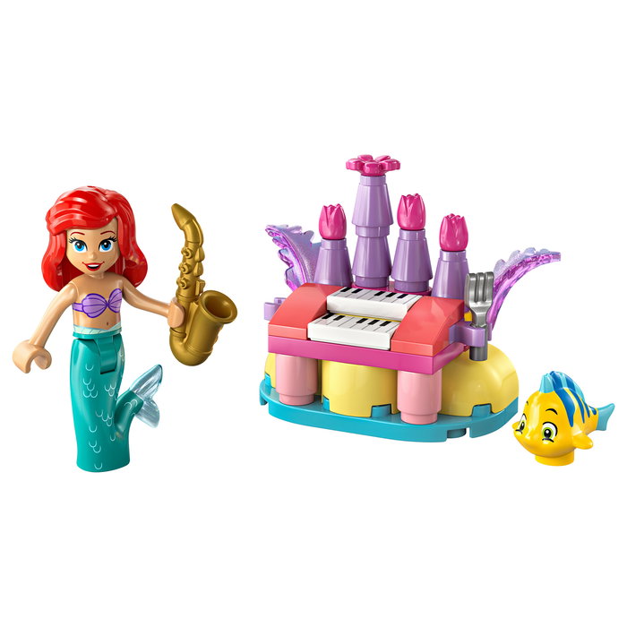 LEGO Disney Princess 30720 Ariel y Flounder: Diversión Musical de Cumpleaños, Set de Construcción de 39 Piezas para Niños de 5 Años