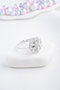 Heliophilia Silver NRZ999255 Anillo de Plata de Ley con Circón y Recubrimiento de Radio Ajustable