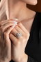 Heliophilia Silver NRZ999255 Anillo de Plata de Ley con Circón y Recubrimiento de Radio Ajustable