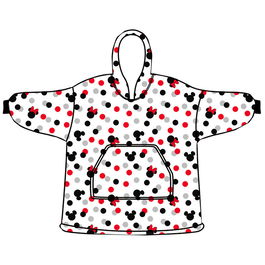 DISNEY Bata Sudadera Oversize Minnie Coral Adulto Talla Única