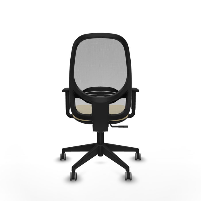 PIQUERAS Y CRESPO Silla de oficina Cilanco con mecanismo Sincro, Crema y Gris