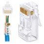 EQUIP 121174 Conector RJ-45 Cat6a U/UTP Transparente (100 unidades)