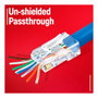 EQUIP 121174 Conector RJ-45 Cat6a U/UTP Transparente (100 unidades)