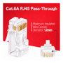 EQUIP 121174 Conector RJ-45 Cat6a U/UTP Transparente (100 unidades)