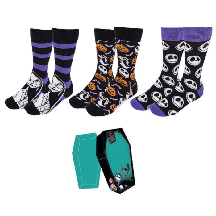 CERDÁ Set de 3 calcetines Nightmare Before Christmas Disney talla 35-41